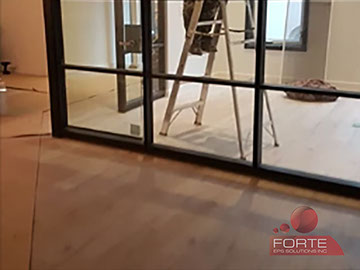 Custom EPS StyroFoam Cutting Services for Lightweight Floor Leveling Project for office building, Yorkville ON - Flooring can now be installed!